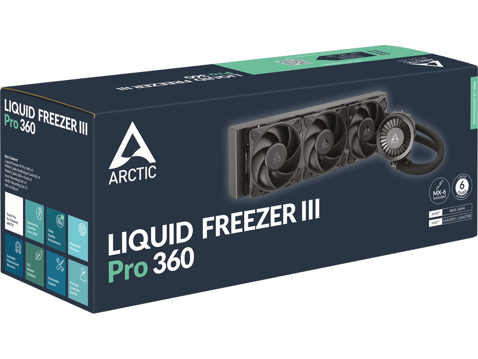 Arctic Liquid Freezer III Pro 360 Køler (sort) CPU - Vandkøling