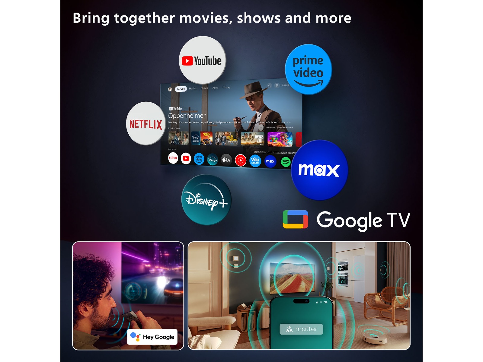 Philips 48" OLED810/12 OLED Smart Ambilight AI TV (2025) 20 - 49 tommer TV