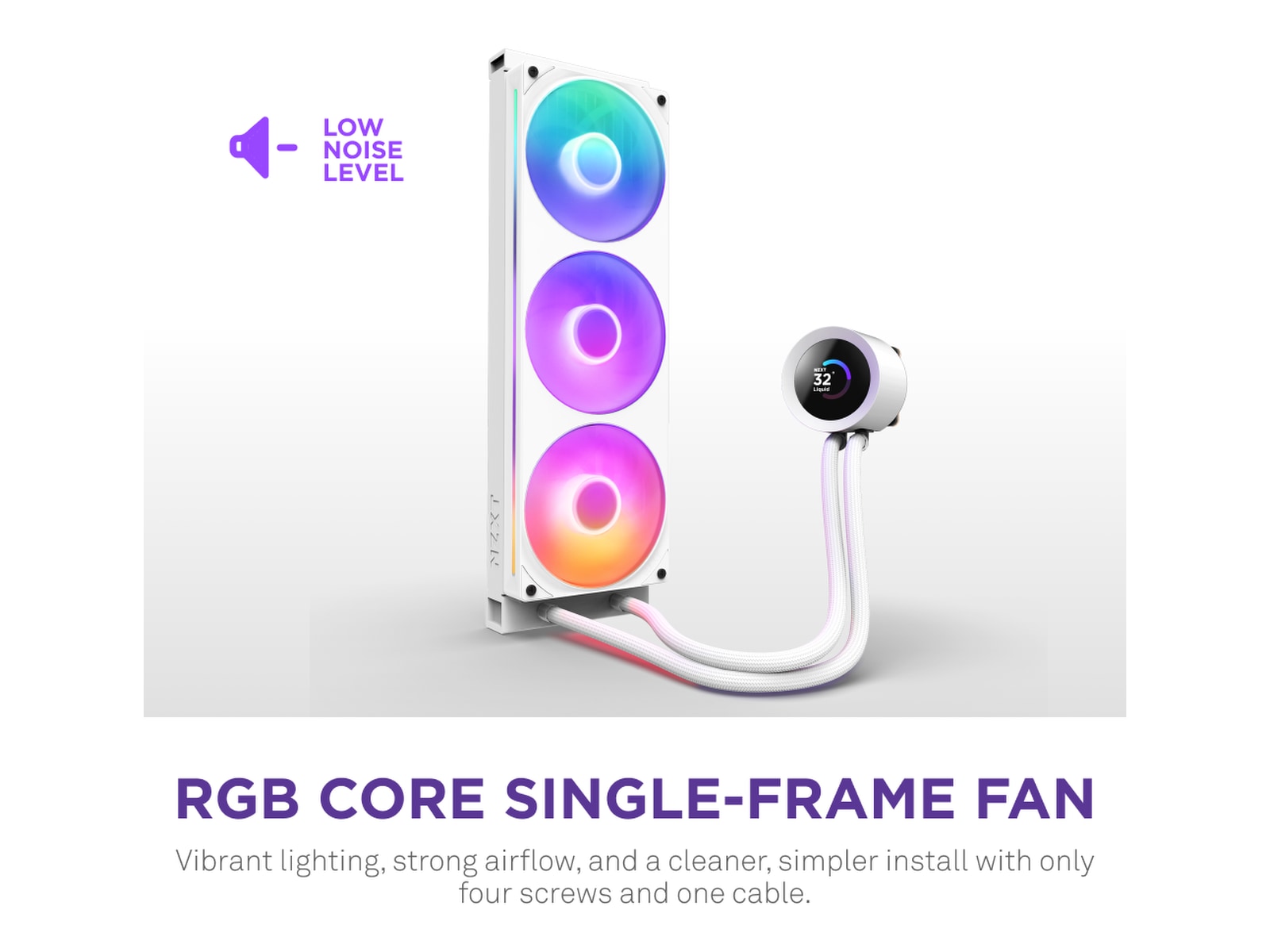 NZXT Kraken Plus 360 RGB Køler (hvidt) CPU - Vandkøling