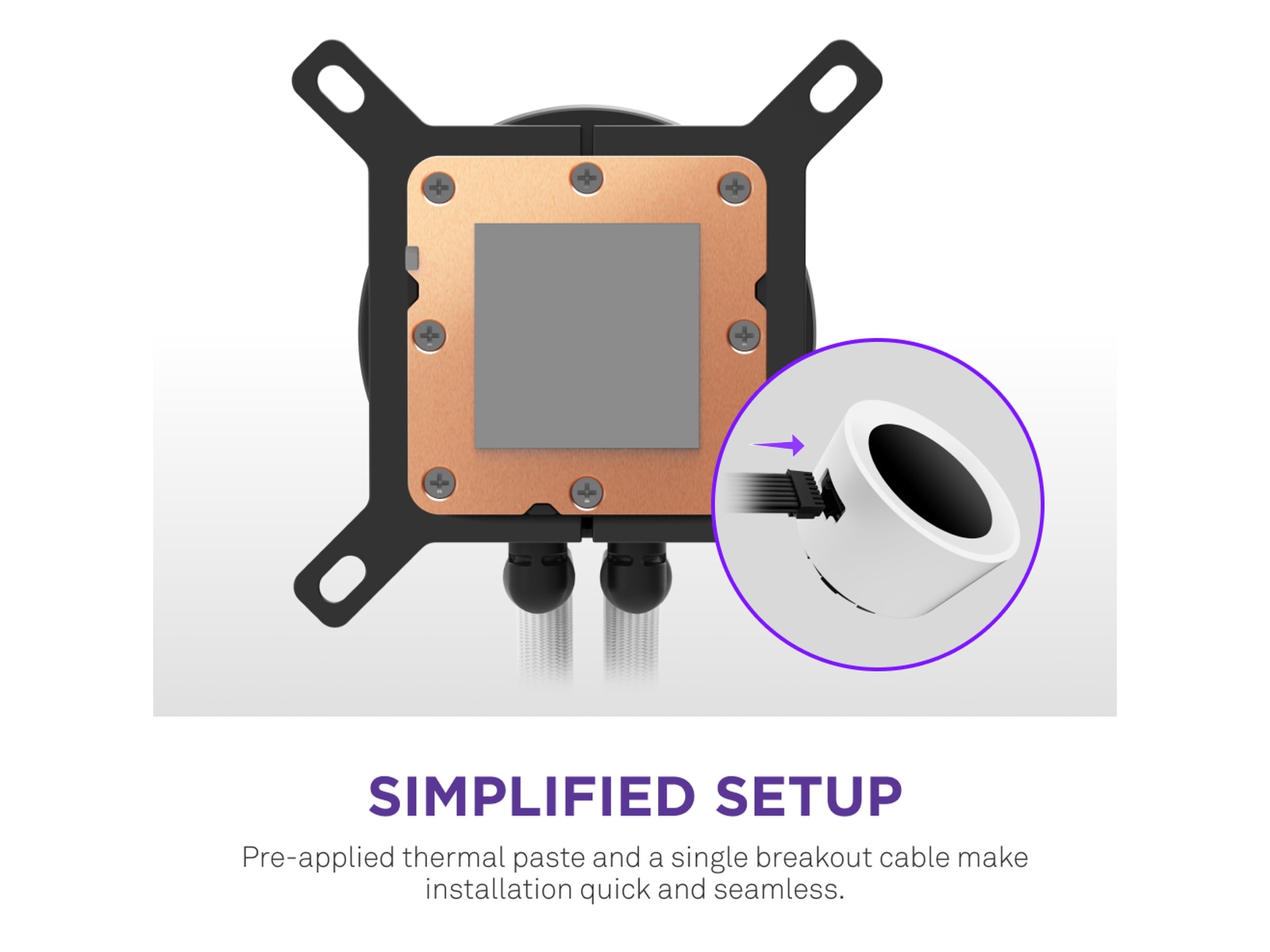 NZXT Kraken Plus 360 RGB Køler (hvidt) CPU - Vandkøling