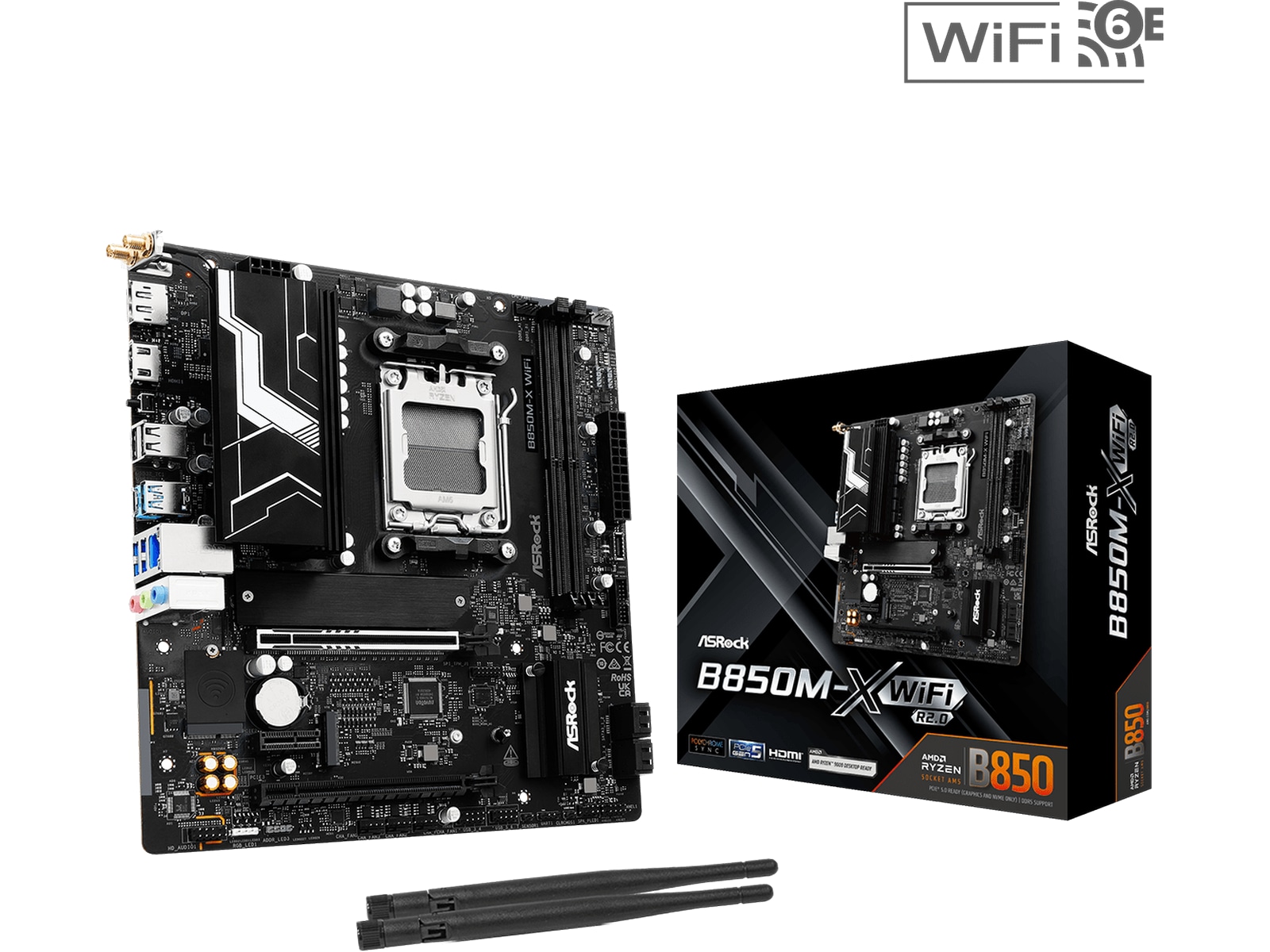 ASRock B850M-X WIFI R2.0 Bundkort AMD Socket