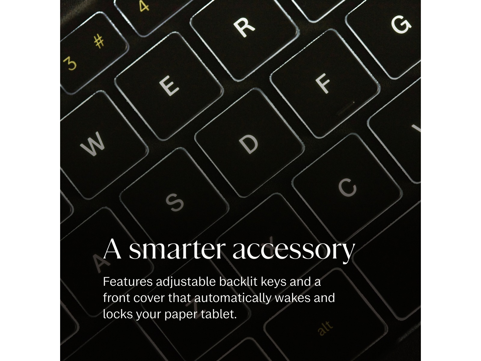 reMarkable Paper Pro Type Folio tastaturdeksel (basalt) Tilbehør til digitale paper