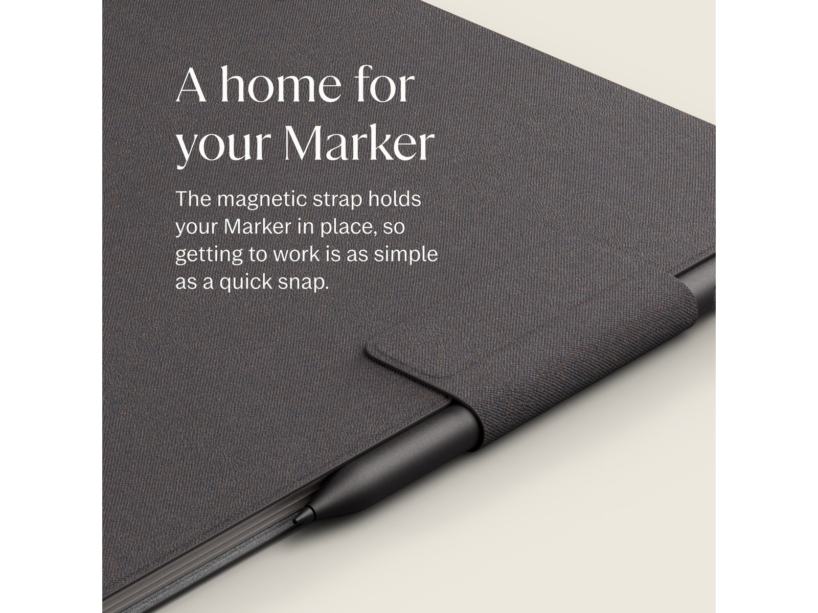 reMarkable Paper Pro Book Folio (basalt) Tilbehør til digitale paper