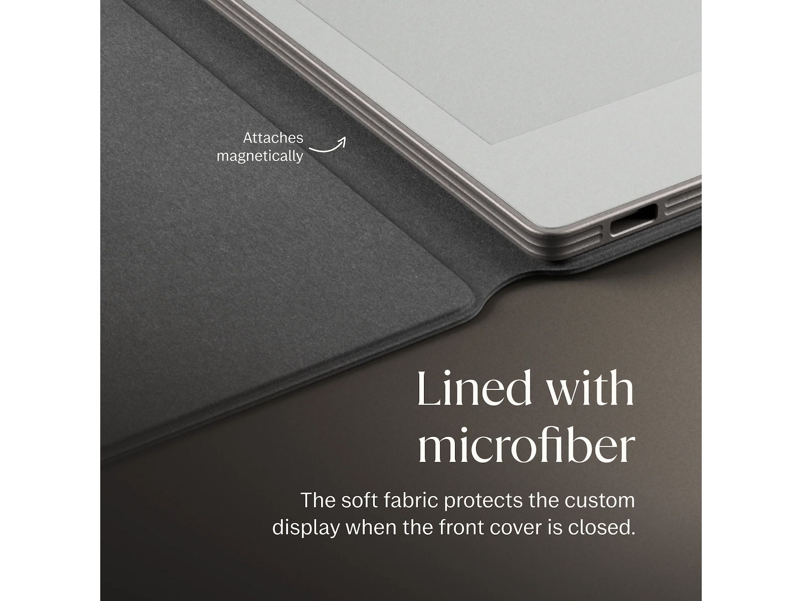 reMarkable Paper Pro Book Folio (grå) Tilbehør til digitale paper