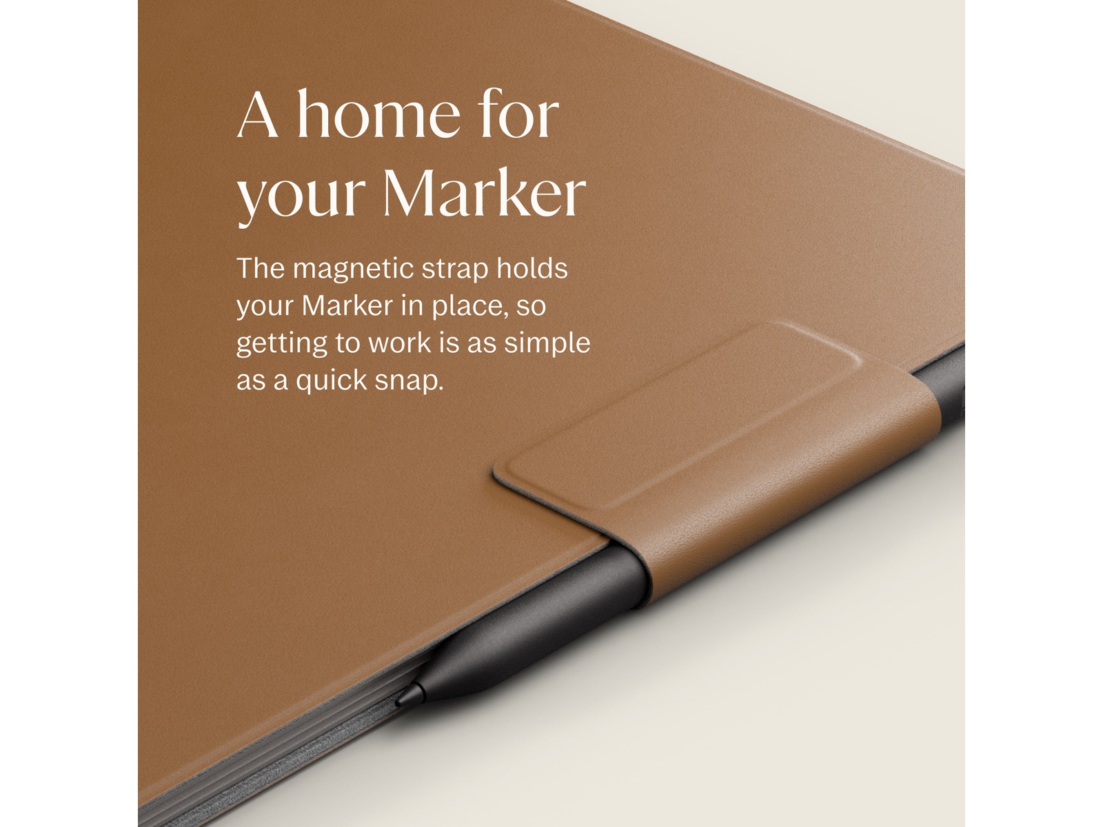 reMarkable Paper Pro Book Folio (brun) Tilbehør til digitale paper