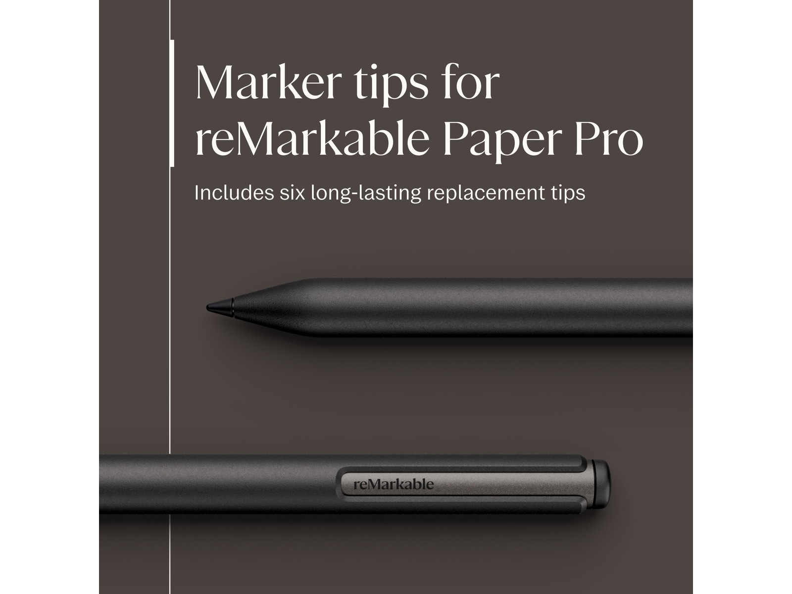 reMarkable Paper Pro Marker Plus (varm sort) Tilbehør til digitale paper