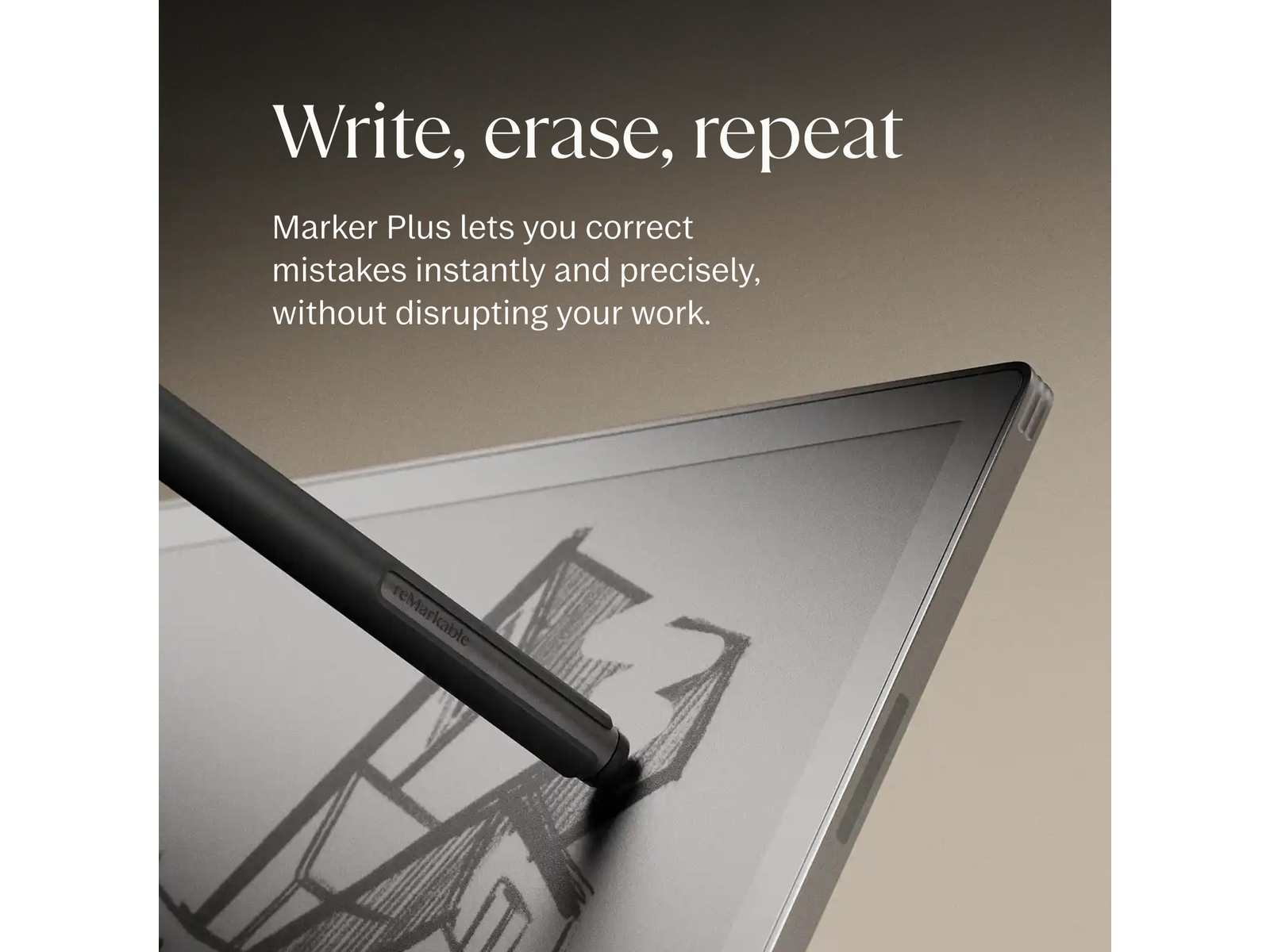 reMarkable Paper Pro Marker Plus (varm sort) Tilbehør til digitale paper