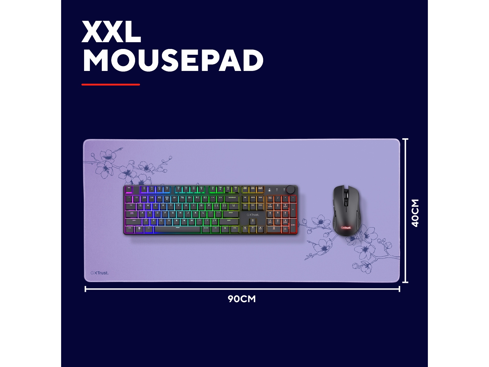 Trust GXT 759 XXL Gamingmusematte (blossum) Gamingmusemåtte