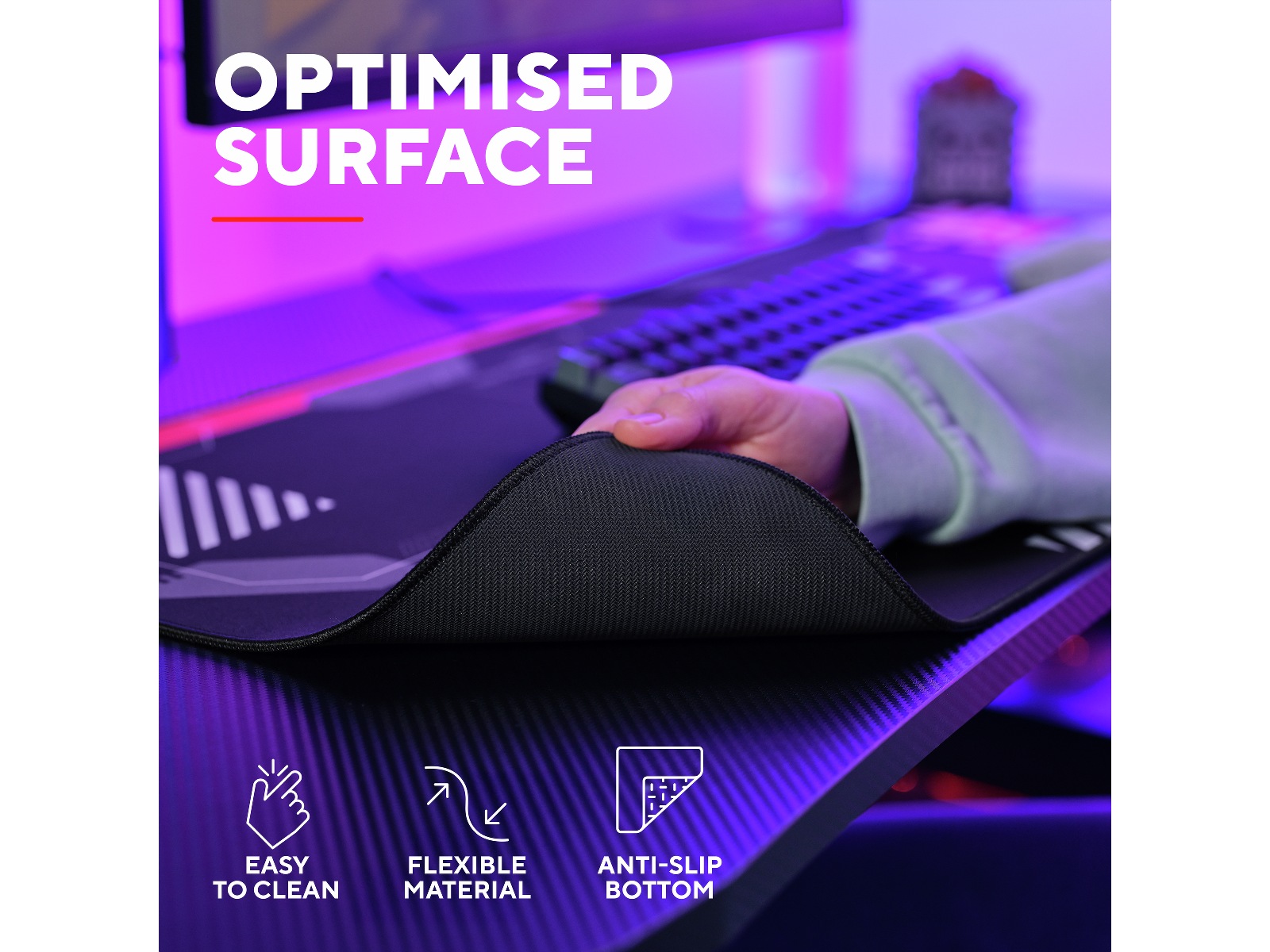 Trust GXT 759 XXL Gamingmusematte (japan sort) Gamingmusemåtte