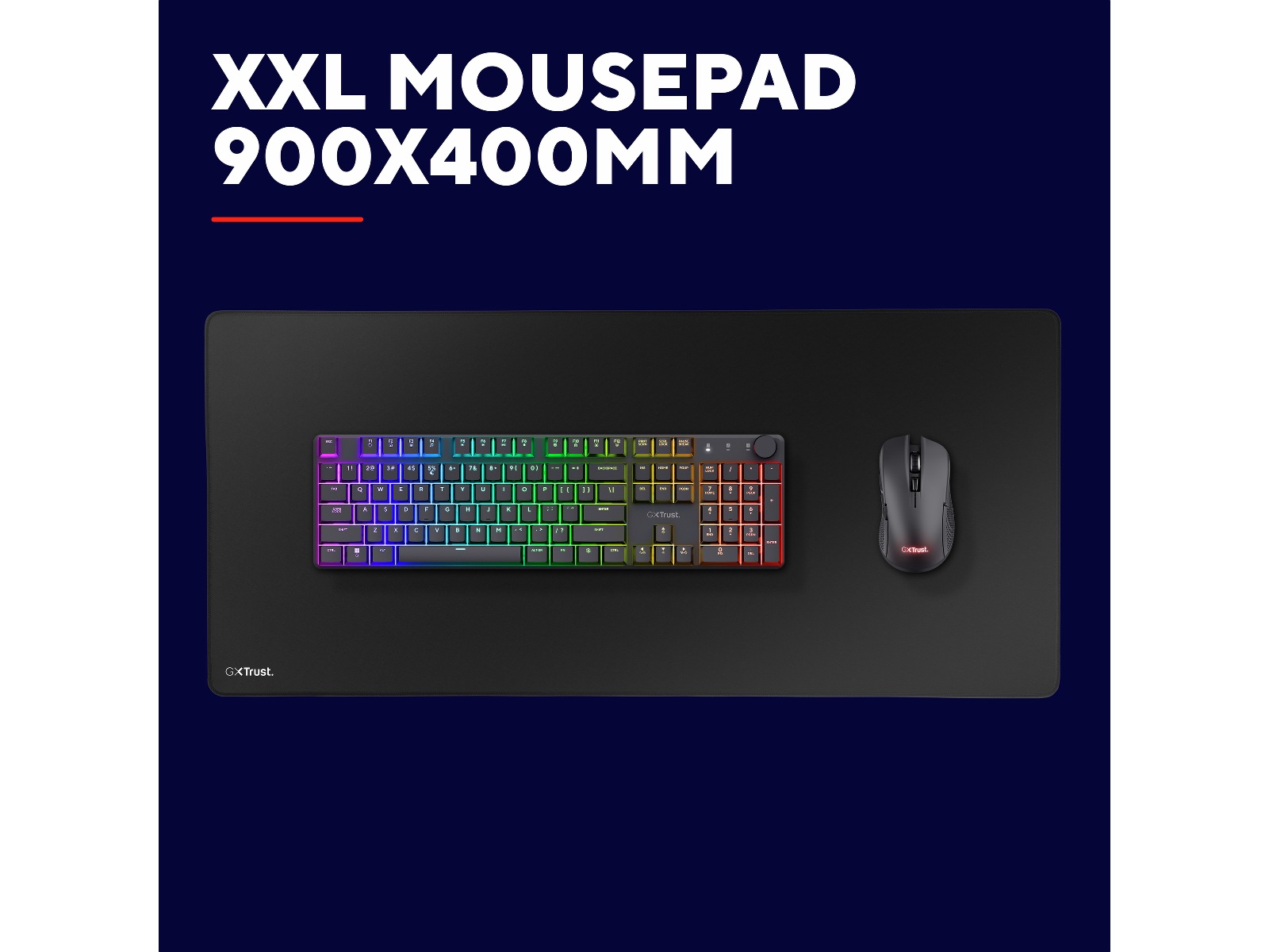 Trust GXT 759 XXL Gamingmusematte (sort) Gamingmusemåtte