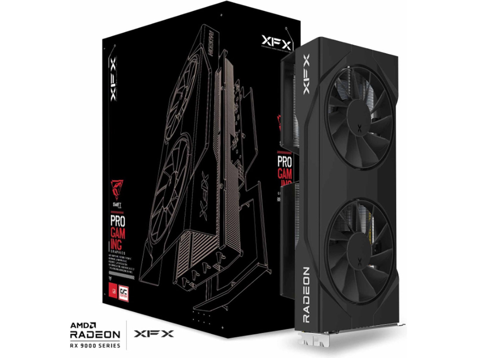 XFX Swift AMD Radeon RX 9060 XT OC Gaming Grafikkort