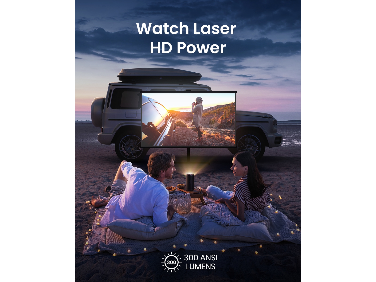 Anker Nebula Capsule 3 laserprojektor (sort) Projektorer