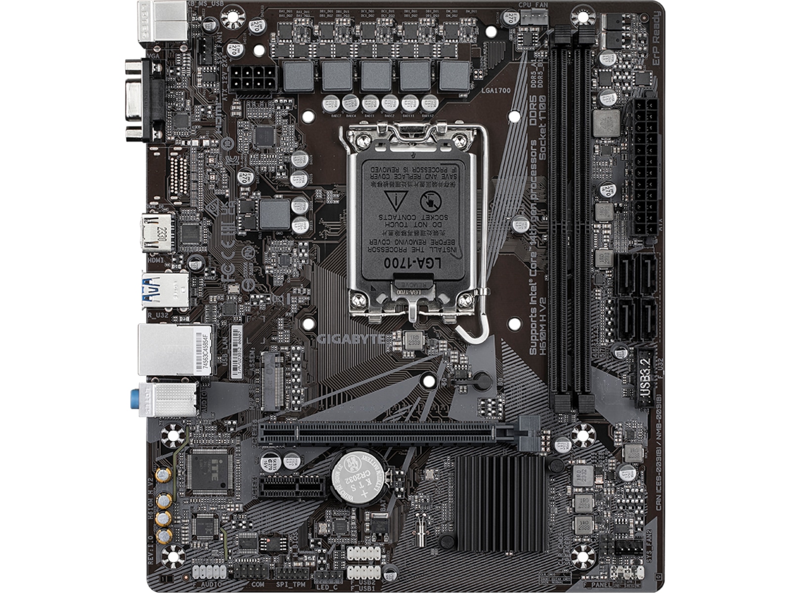 Gigabyte H610M H V2 Bundkort Intel Socket