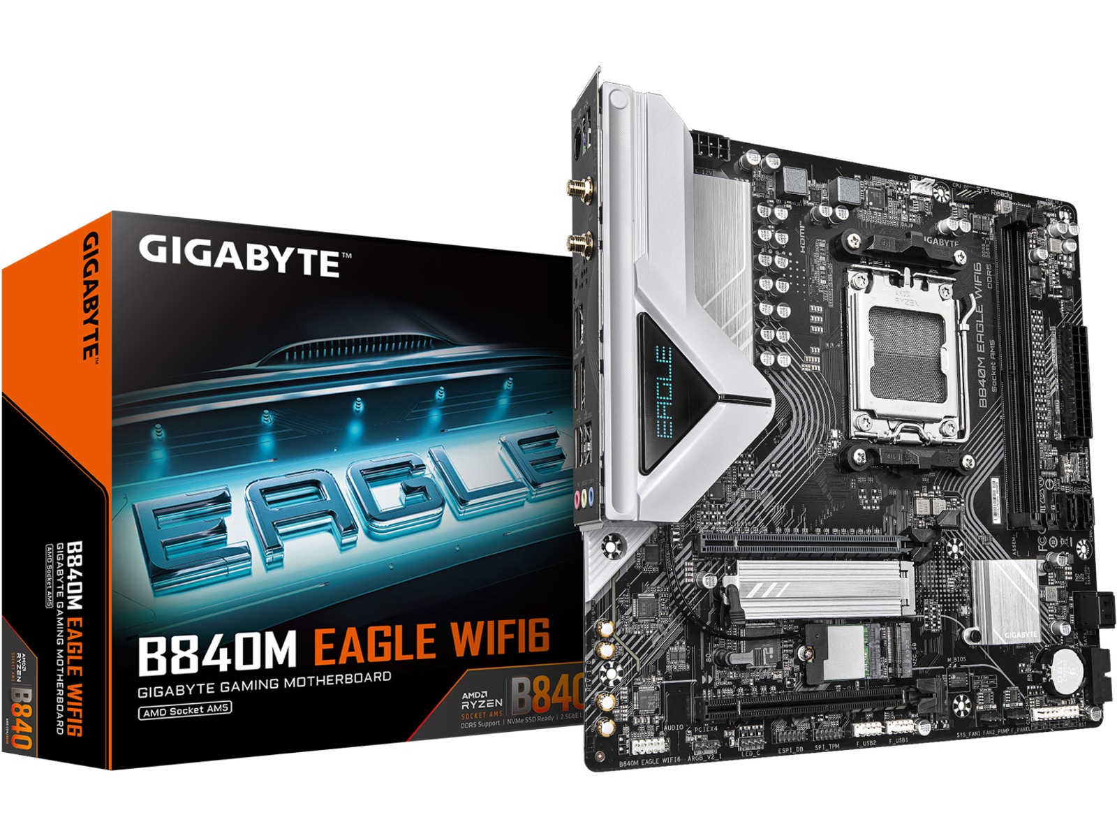 Gigabyte B840M EAGLE WIFI6 Bundkort AMD Socket