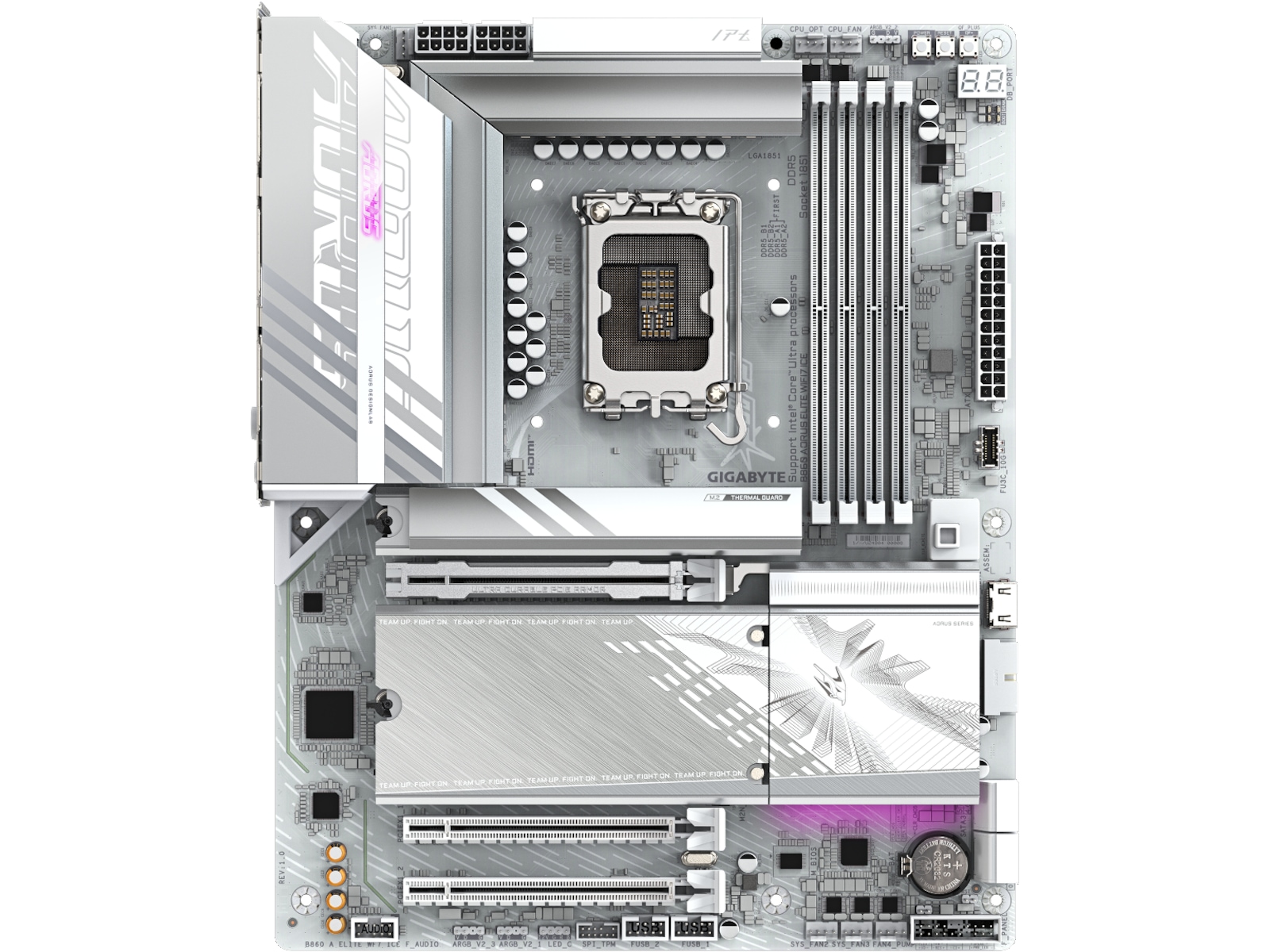 Gigabyte B860 AORUS ELITE WF7 ICE Bundkort Intel Socket