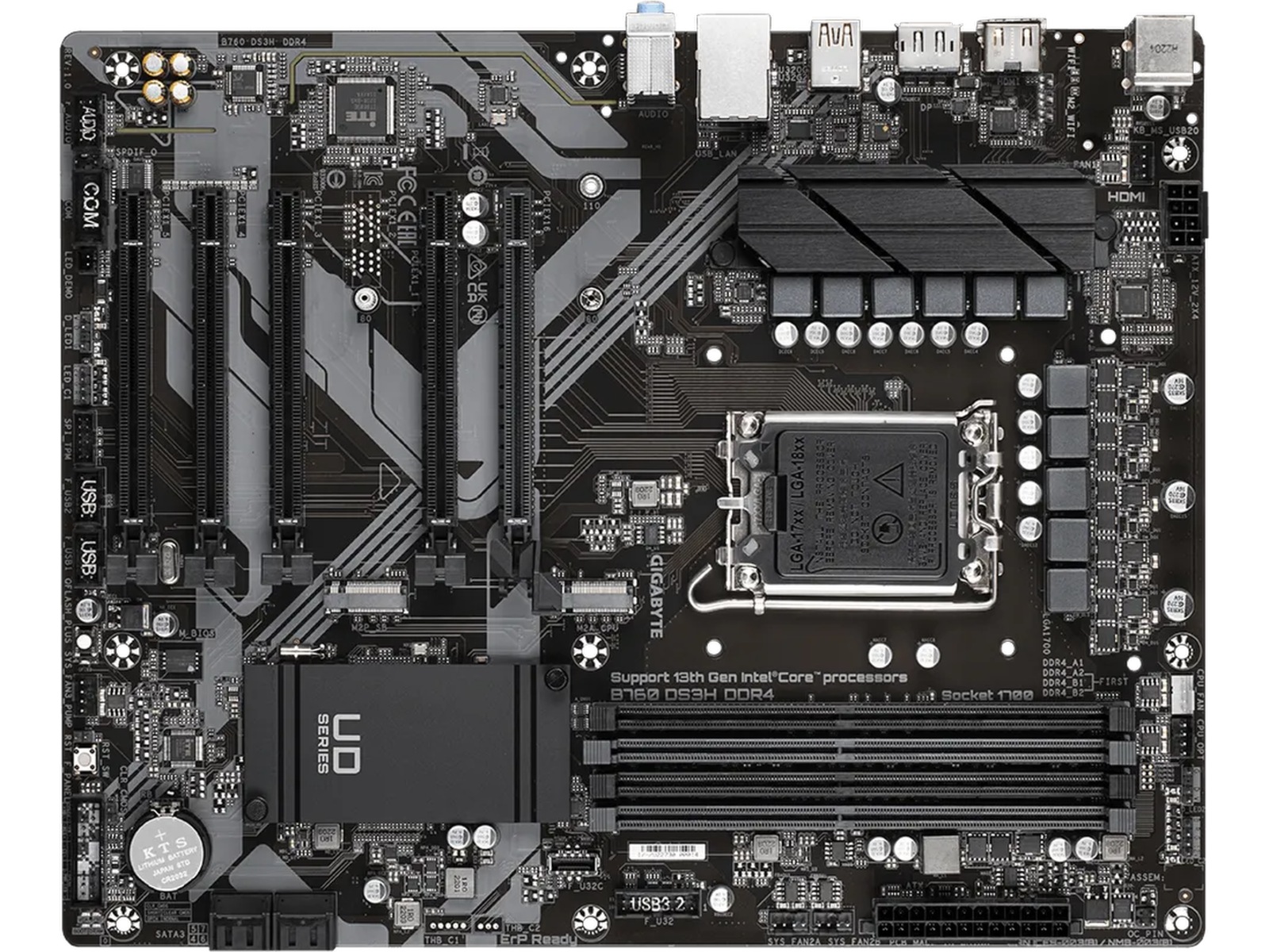 Gigabyte B760 DS3H DDR4 Bundkort Intel Socket