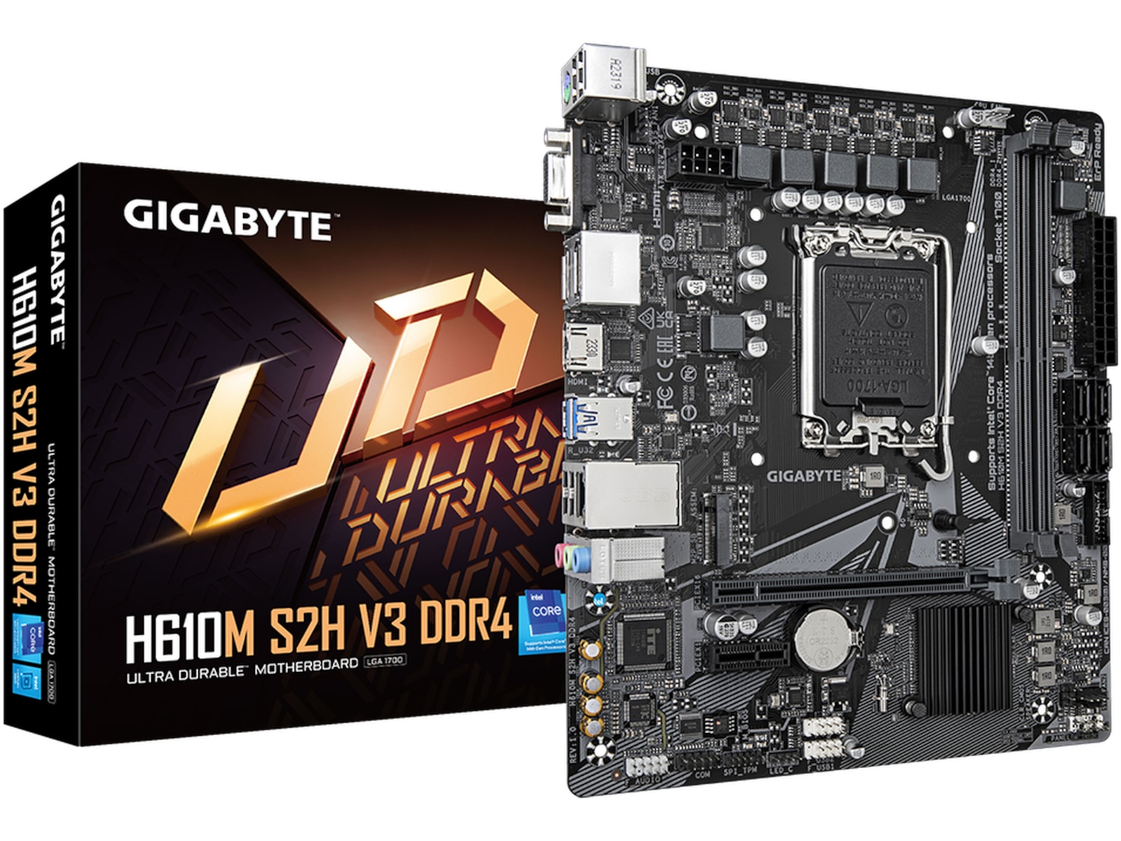 Gigabyte H610M S2H V3 DDR4 Bundkort Intel Socket