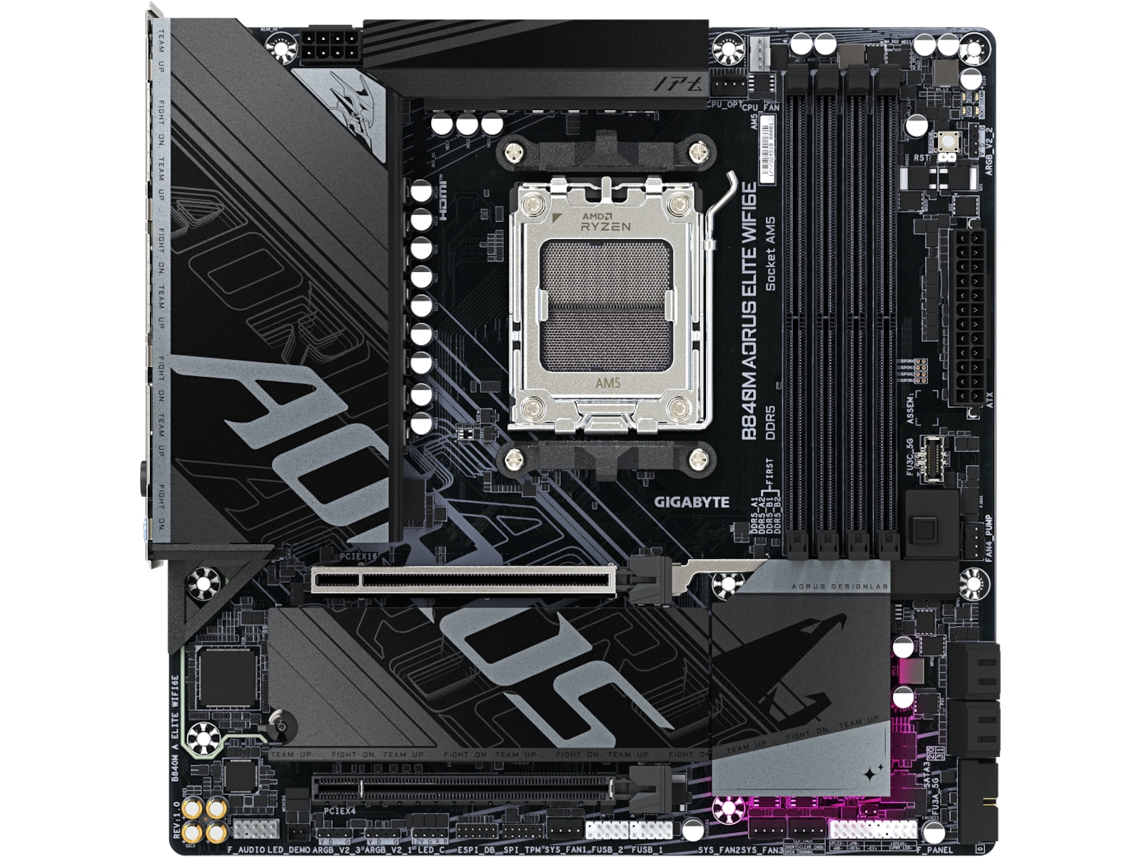 Gigabyte B840M AORUS ELITE WIFI6E Bundkort AMD Socket