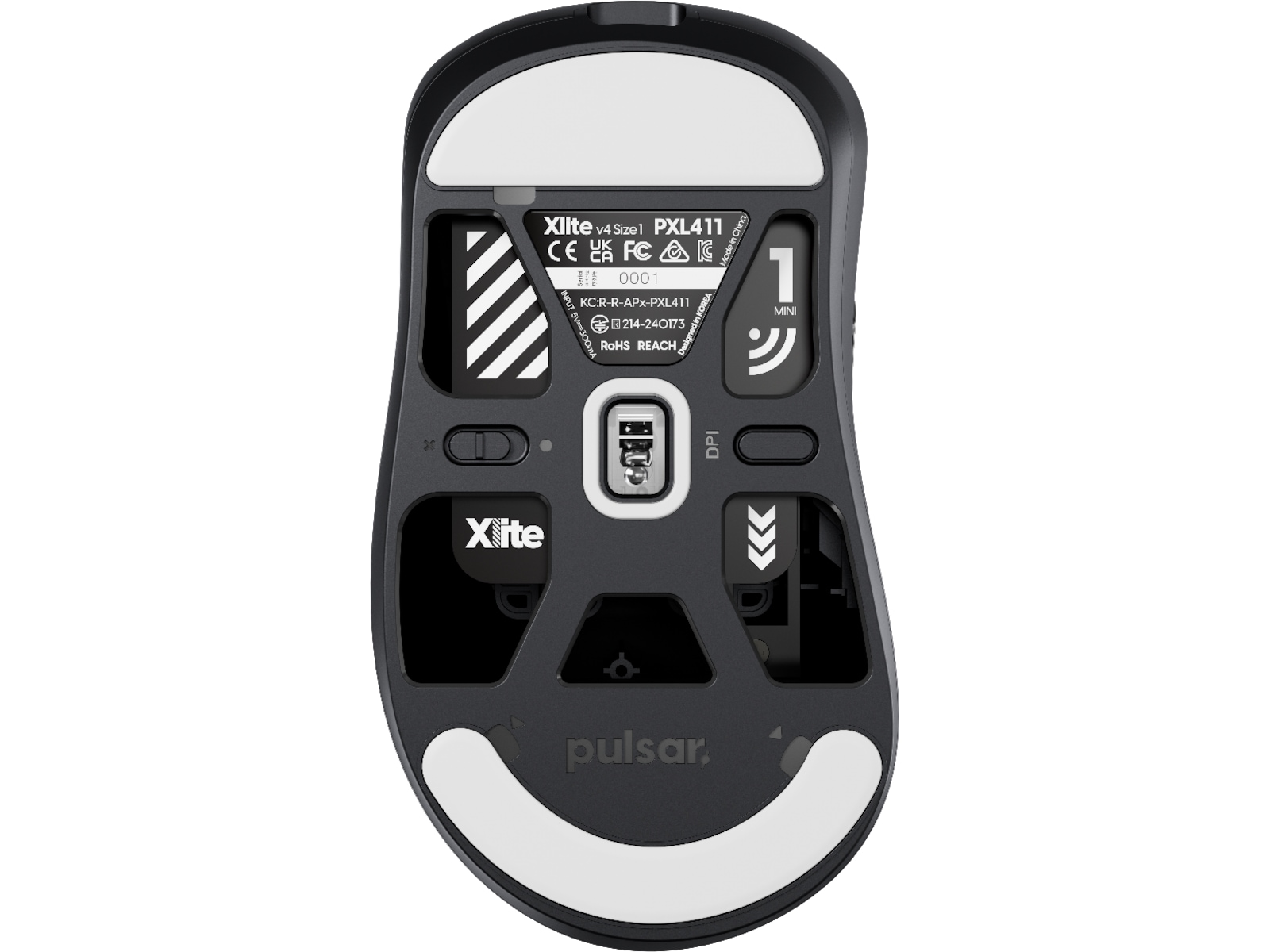 Pulsar Xlite V4 Mini trådløs gamingmus (sort) Gamingmus