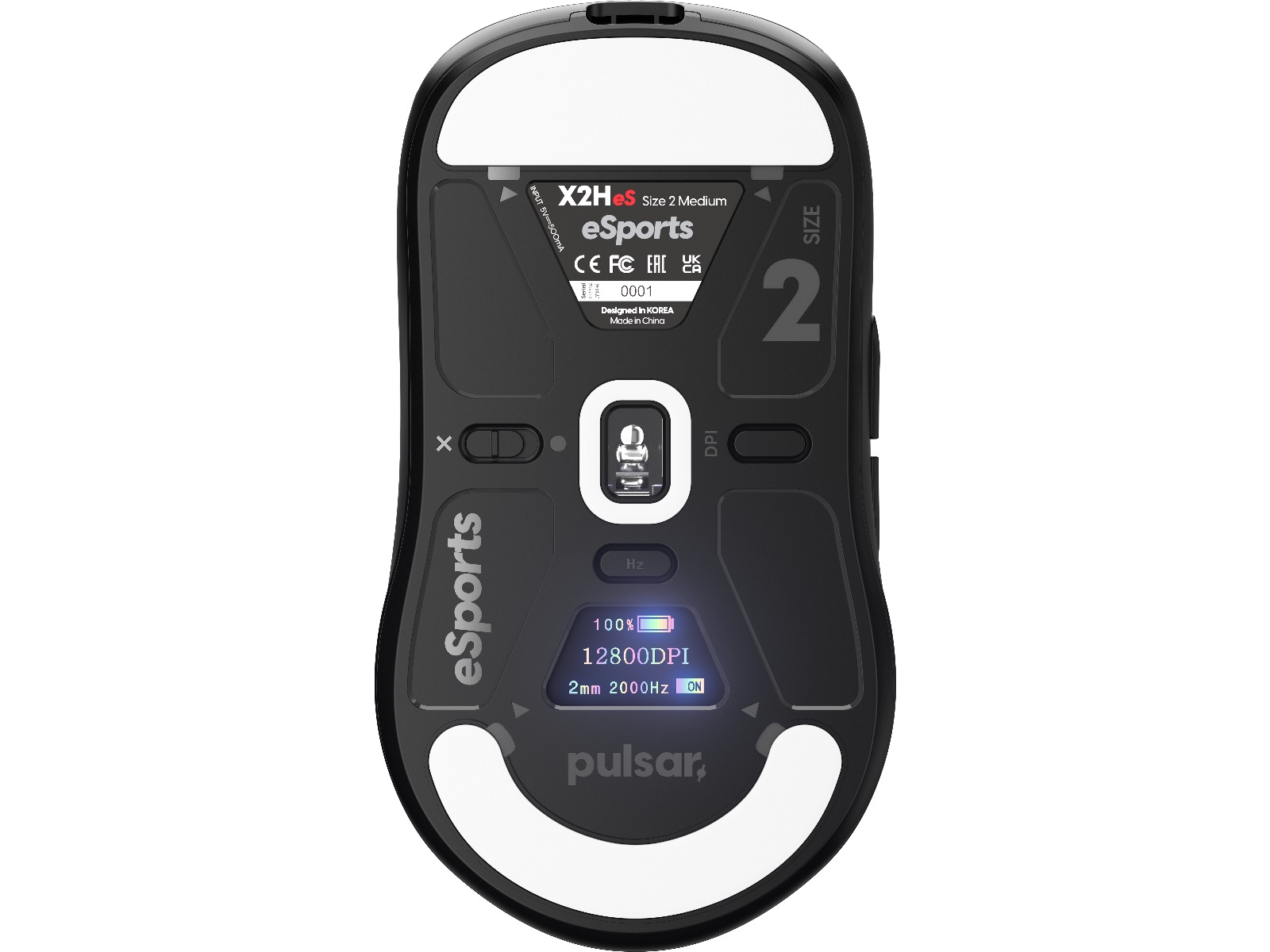 Pulsar X2H V3 eS Mini Trådløs Gamingmus (sort) Gamingmus