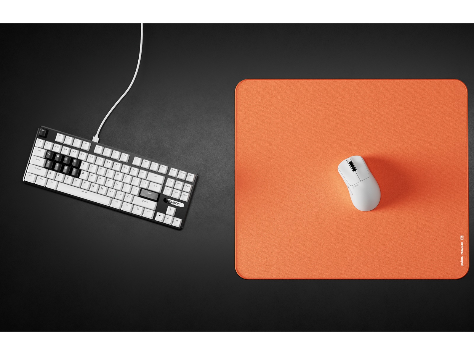 Pulsar ParaGlide Musemåtte XL (orange) Gamingmusemåtte