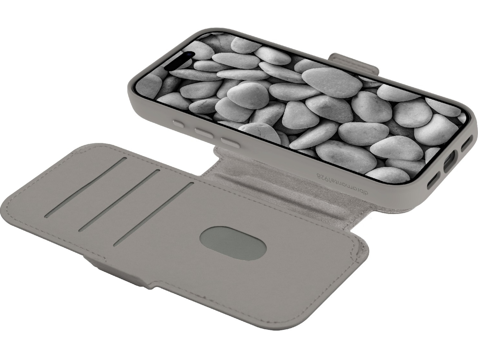 dbramante1928 iPhone 17 Pro Lynge 2-i-1 Wallet cover (river stone) Mobilcover