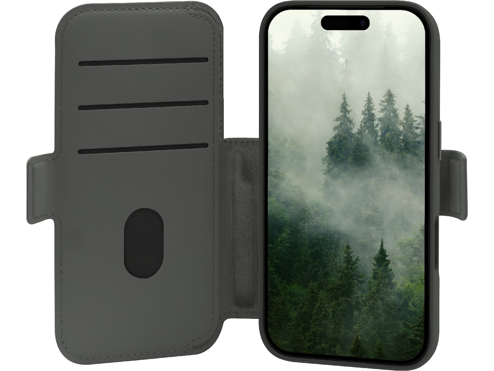 dbramante1928 iPhone 18 Pro / 17 Pro Lynge 2-i-1 Wallet cover (forest shadow) Mobilcover
