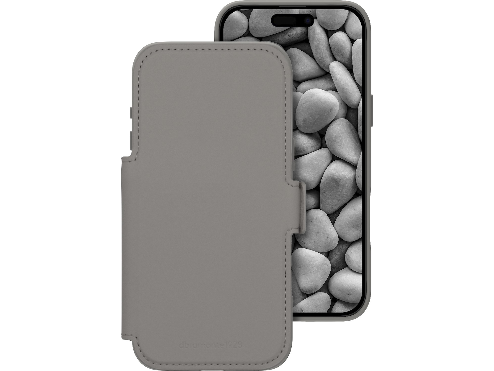 dbramante1928 iPhone 17 Pro Max Lynge 2-i-1 Wallet cover (river stone) Mobilcover