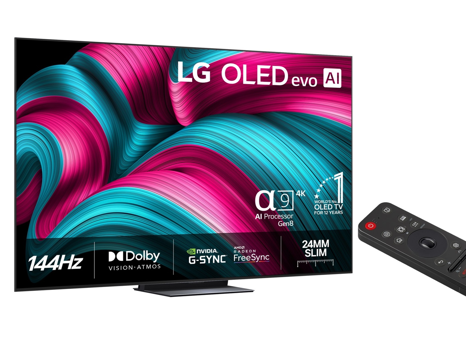LG 83" C5 AI 4K OLED Smart TV (2025) + Soundbar Over 80 tommer TV