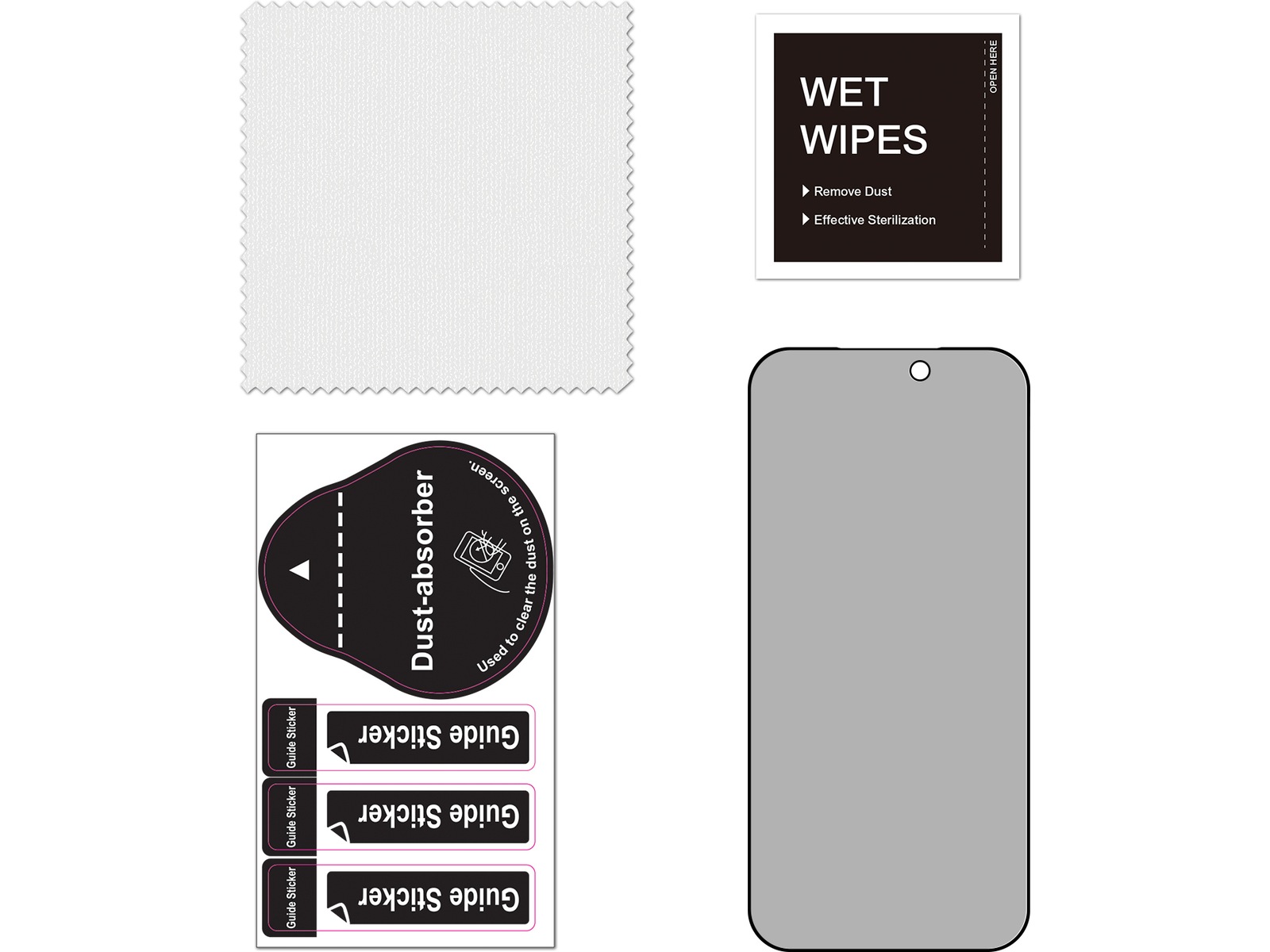 iiglo iPhone 17 Pro Privacy skærmbeskytter Skærmbeskyttelse mobiltelefon