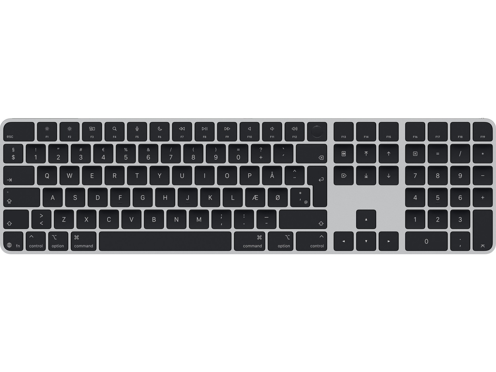 Apple Magic Keyboard med Touch ID og numpad (sort) Keyboards