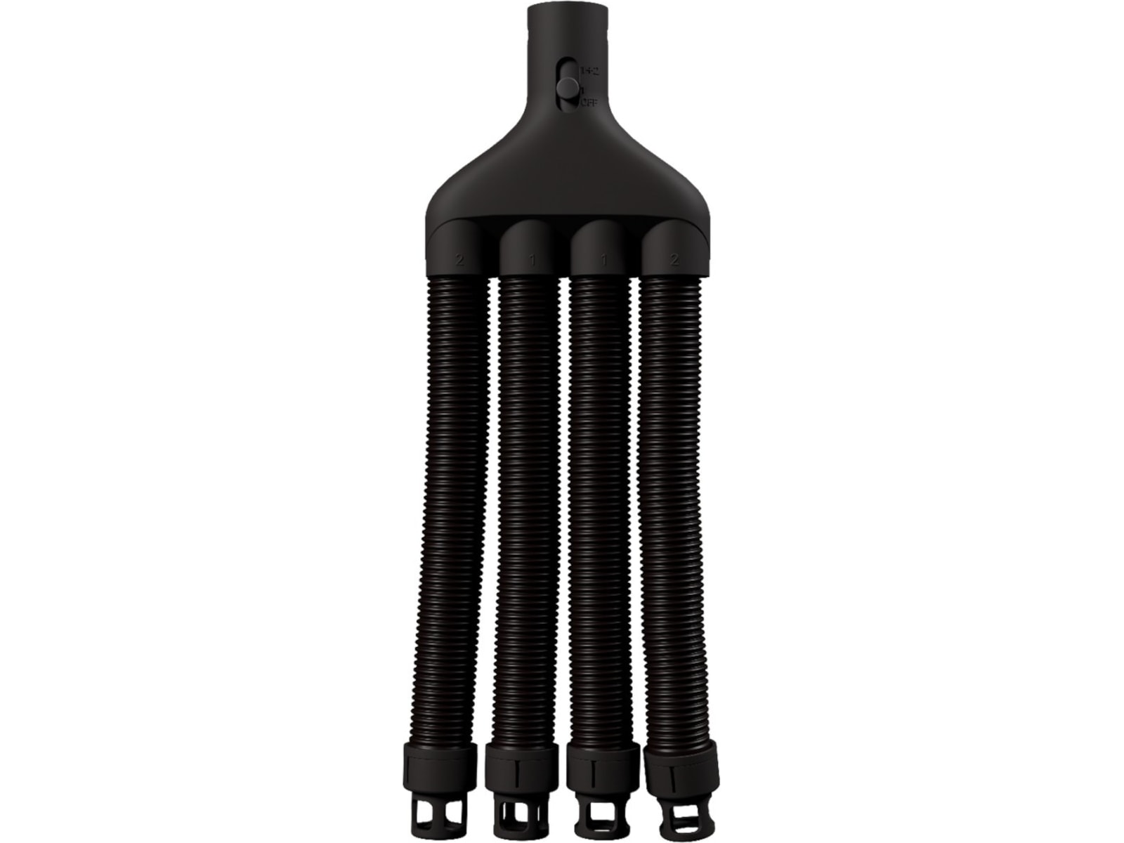 Hedgehog Squid 4 slangeadapter (sort) Skotørrere