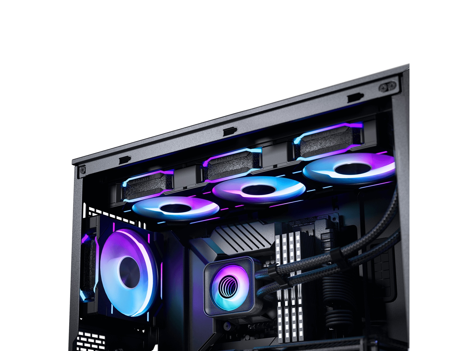 Phanteks Glacier One 360D30 X2 DRGB AIO Køler (sort) CPU - Vandkøling