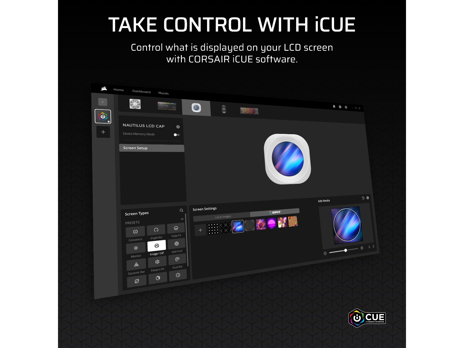 Corsair Nautilus 360 RS LCD Køler (hvidt) CPU - Vandkøling