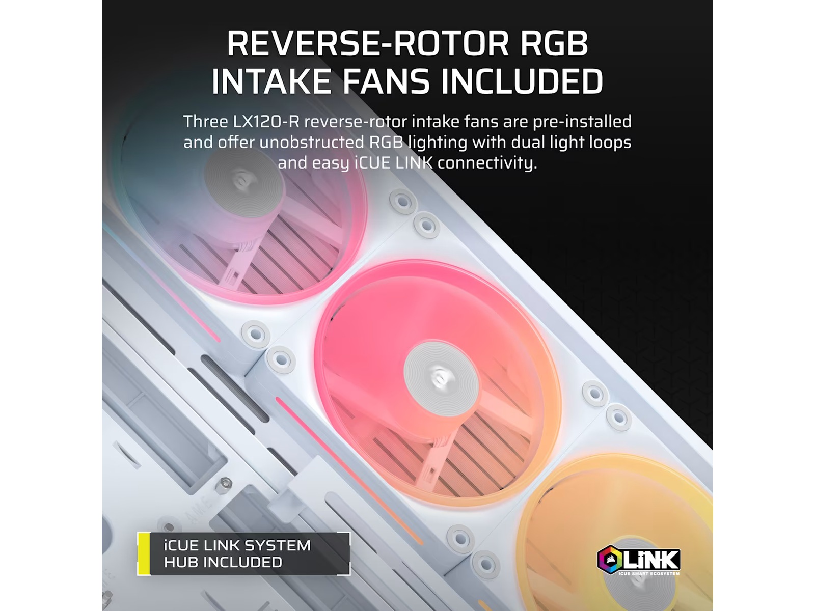 Corsair FRAME 4500X LX-R RGB Mid Tower (hvidt) Midi Tower