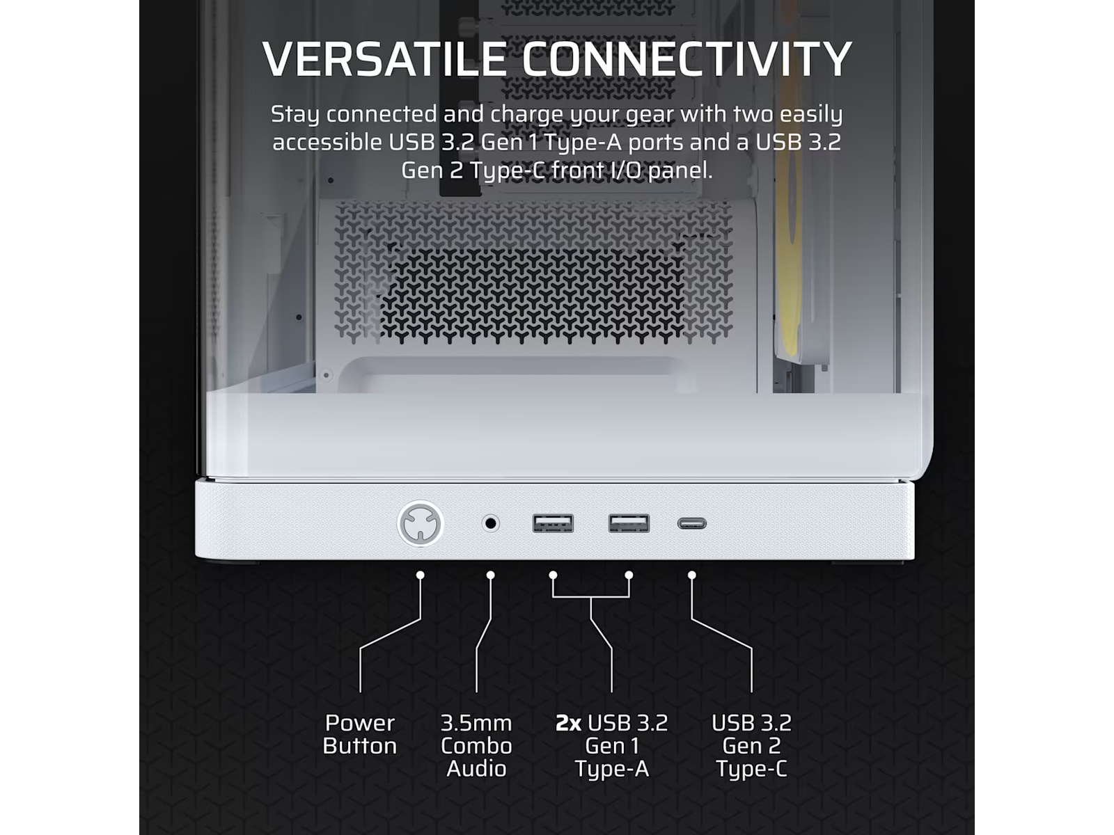 Corsair FRAME 4500X LX-R RGB Mid Tower (hvidt) Midi Tower