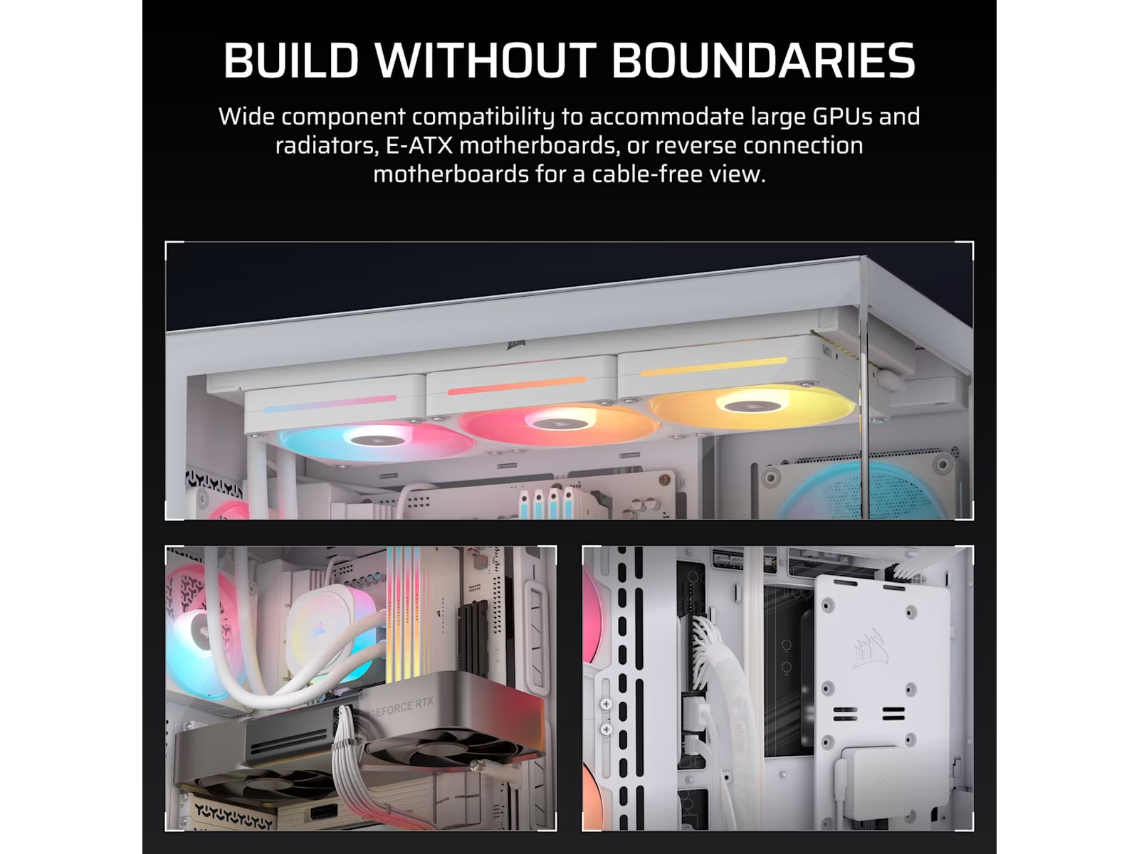 Corsair 3500X LXR LINK Mid Tower (hvidt) Midi Tower