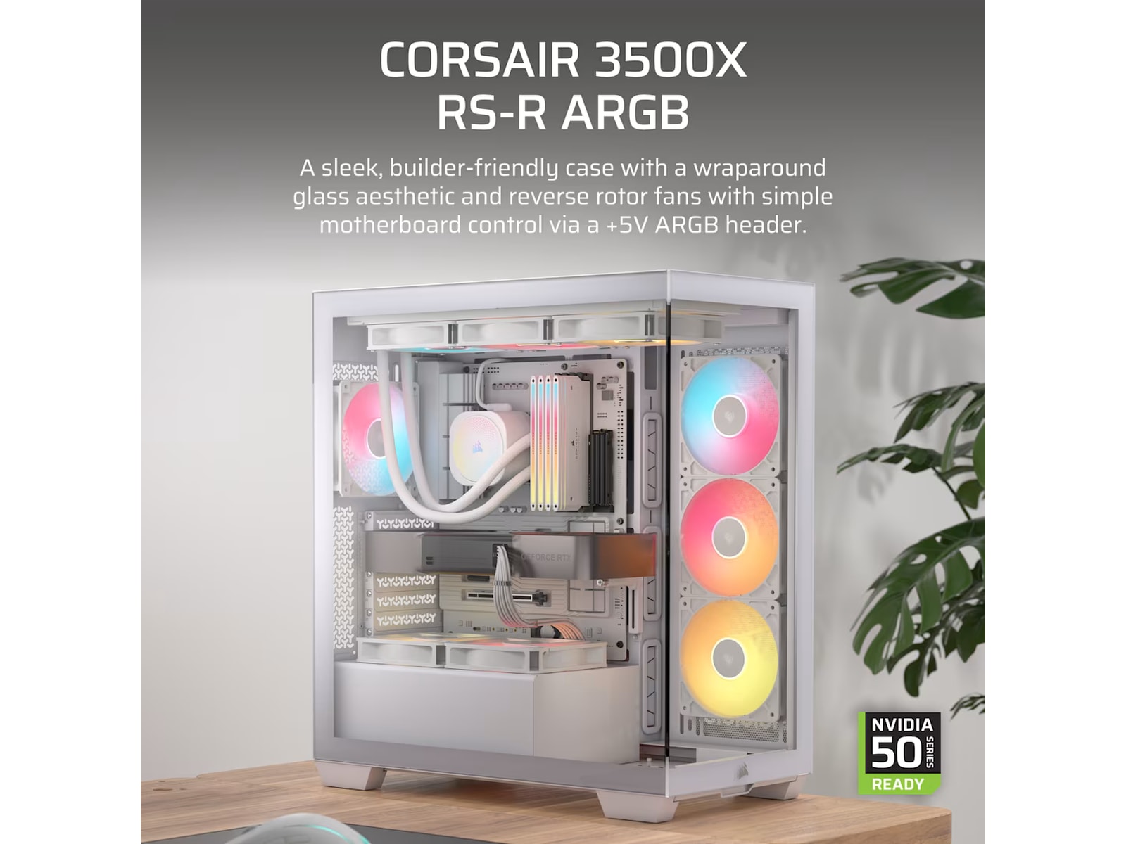 Corsair 3500X RSR ARGB Mid Tower (hvidt) Midi Tower