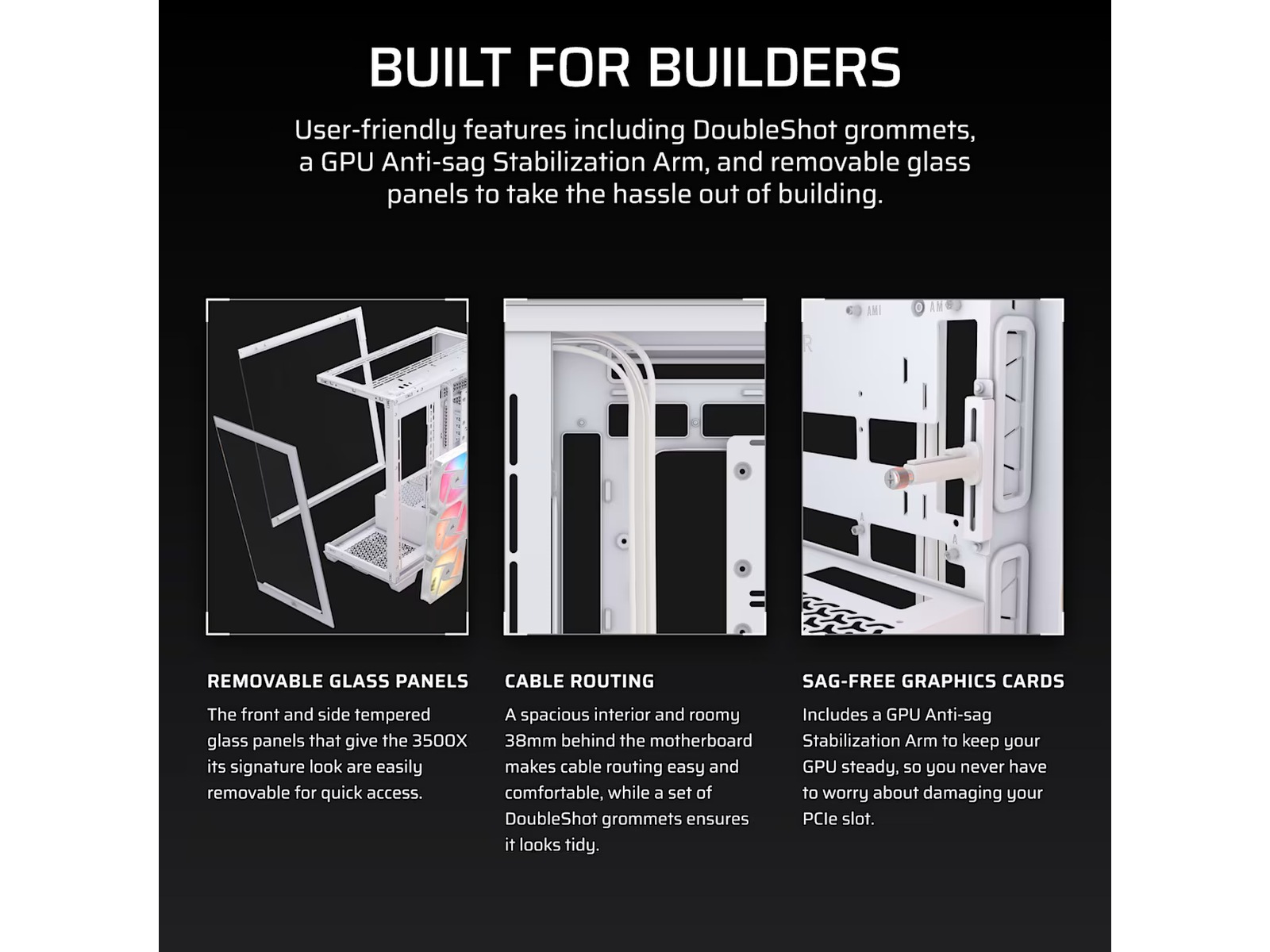 Corsair 3500X RSR ARGB Mid Tower (hvidt) Midi Tower