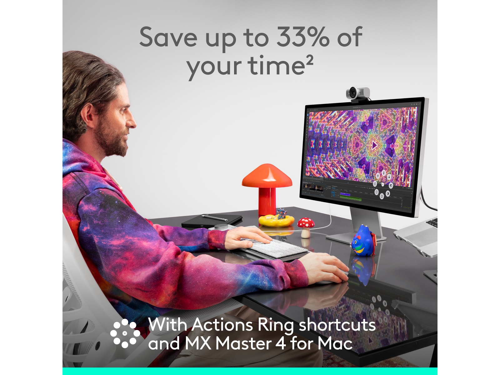 Logitech MX Master 4 for Mac Trådløs Ergonomisk Mus (Space Black) Mus