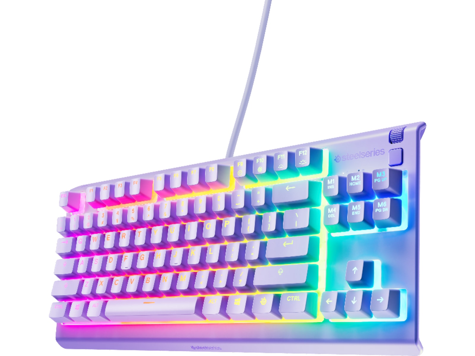 Steelseries Apex 3 TKL Gaming Tastatur (levander) Gamingkeyboard