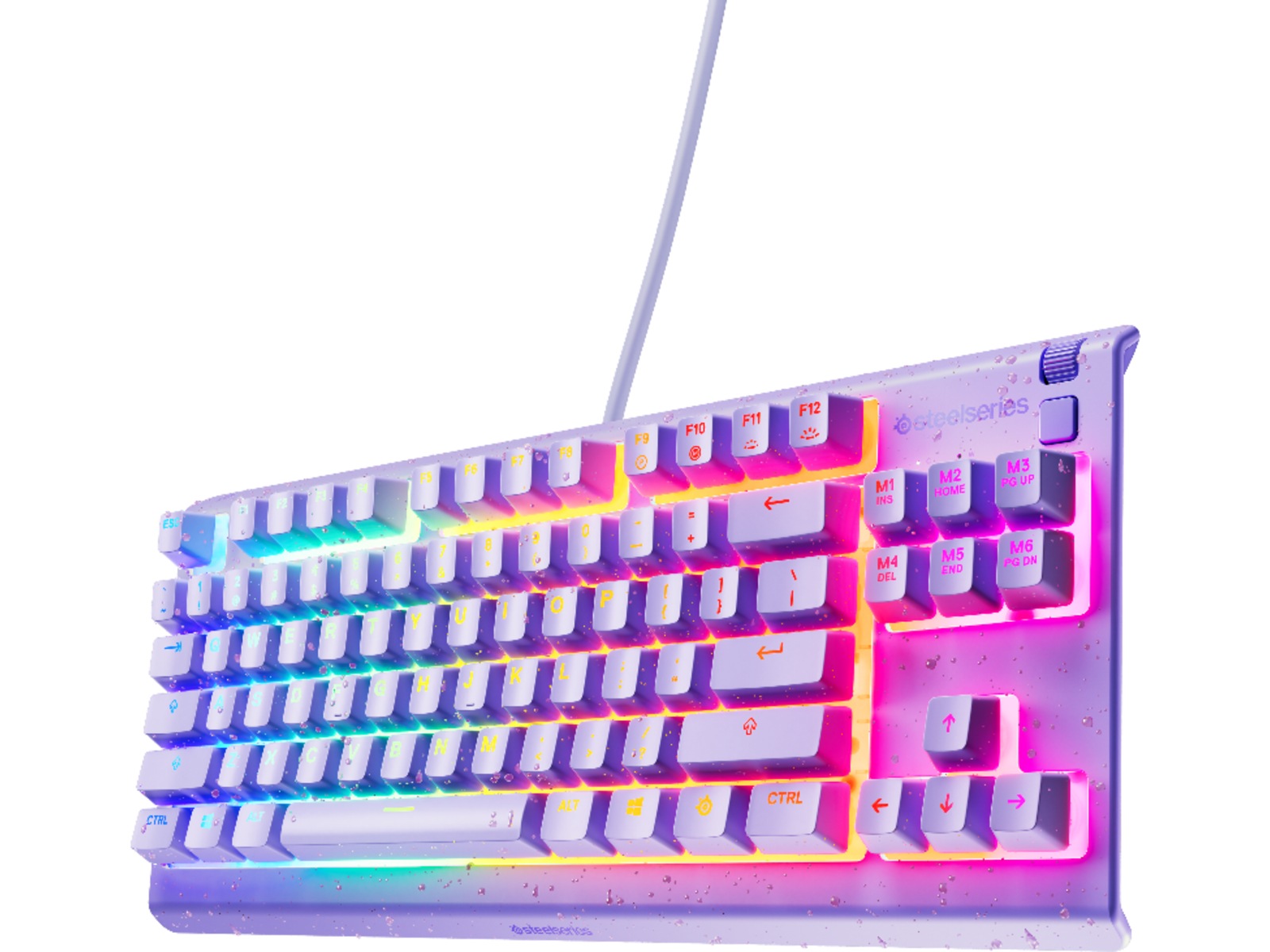 Steelseries Apex 3 TKL Gaming Tastatur (levander) Gamingkeyboard