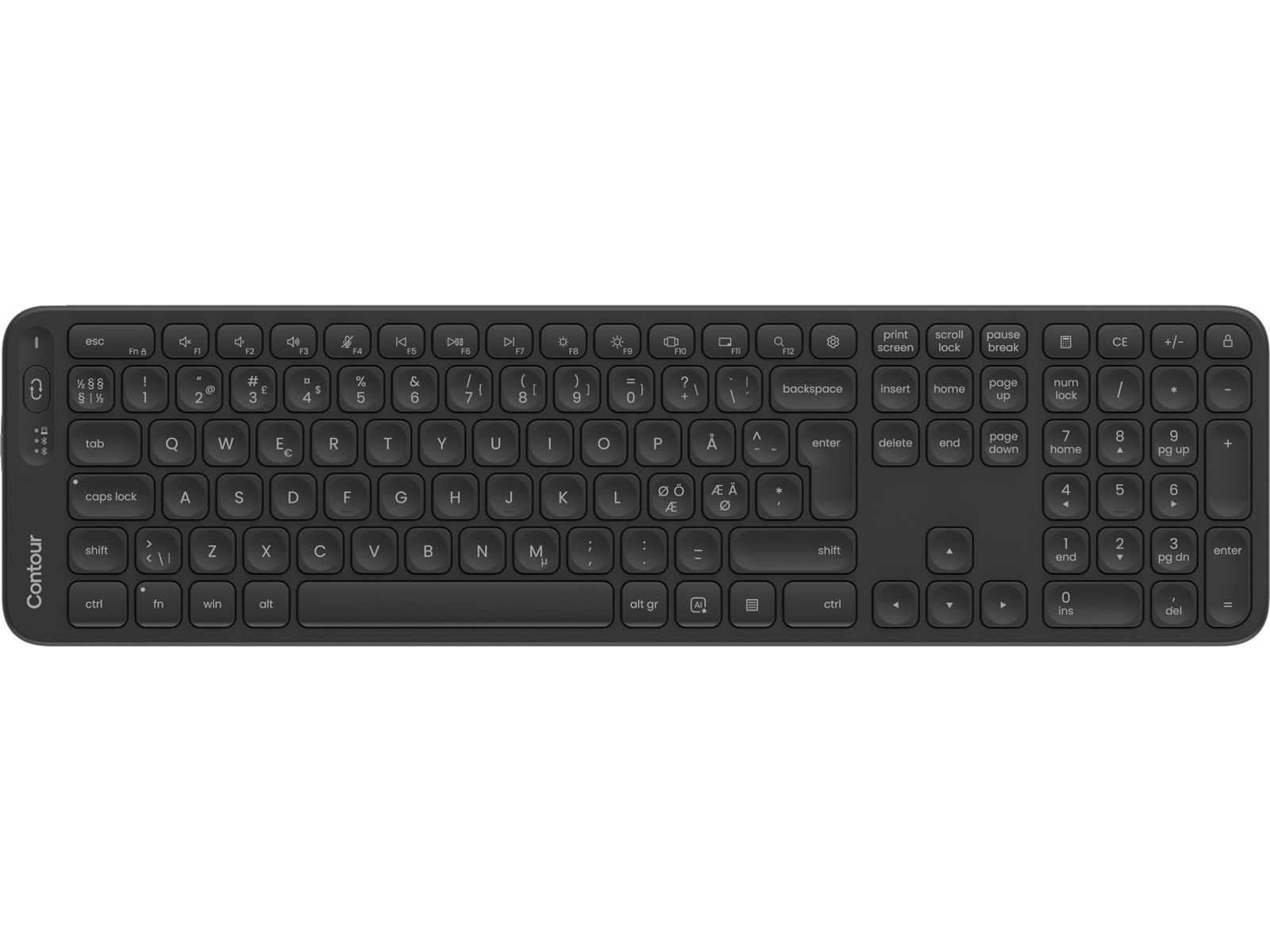 Contour Balance Full-Size Trådløst Tastatur Ergonomiske