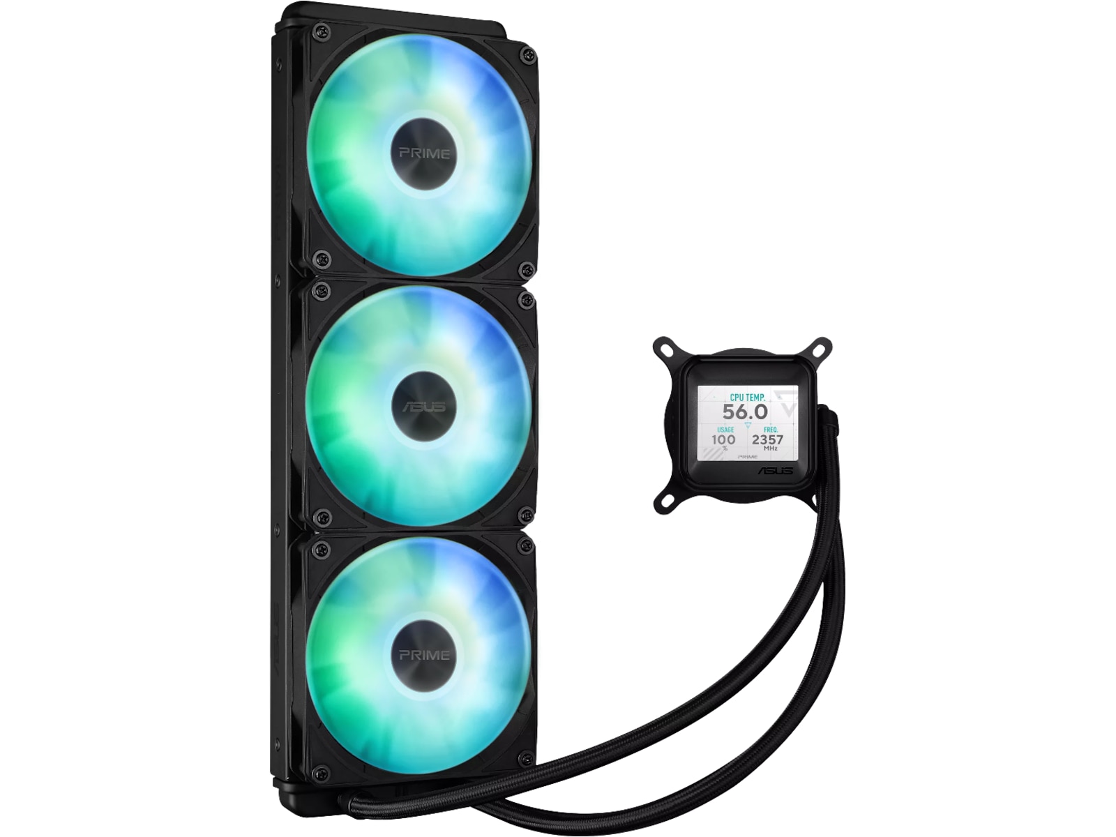 Asus Prime LC 360 ARGB LCD Køler (sort) CPU - Vandkøling
