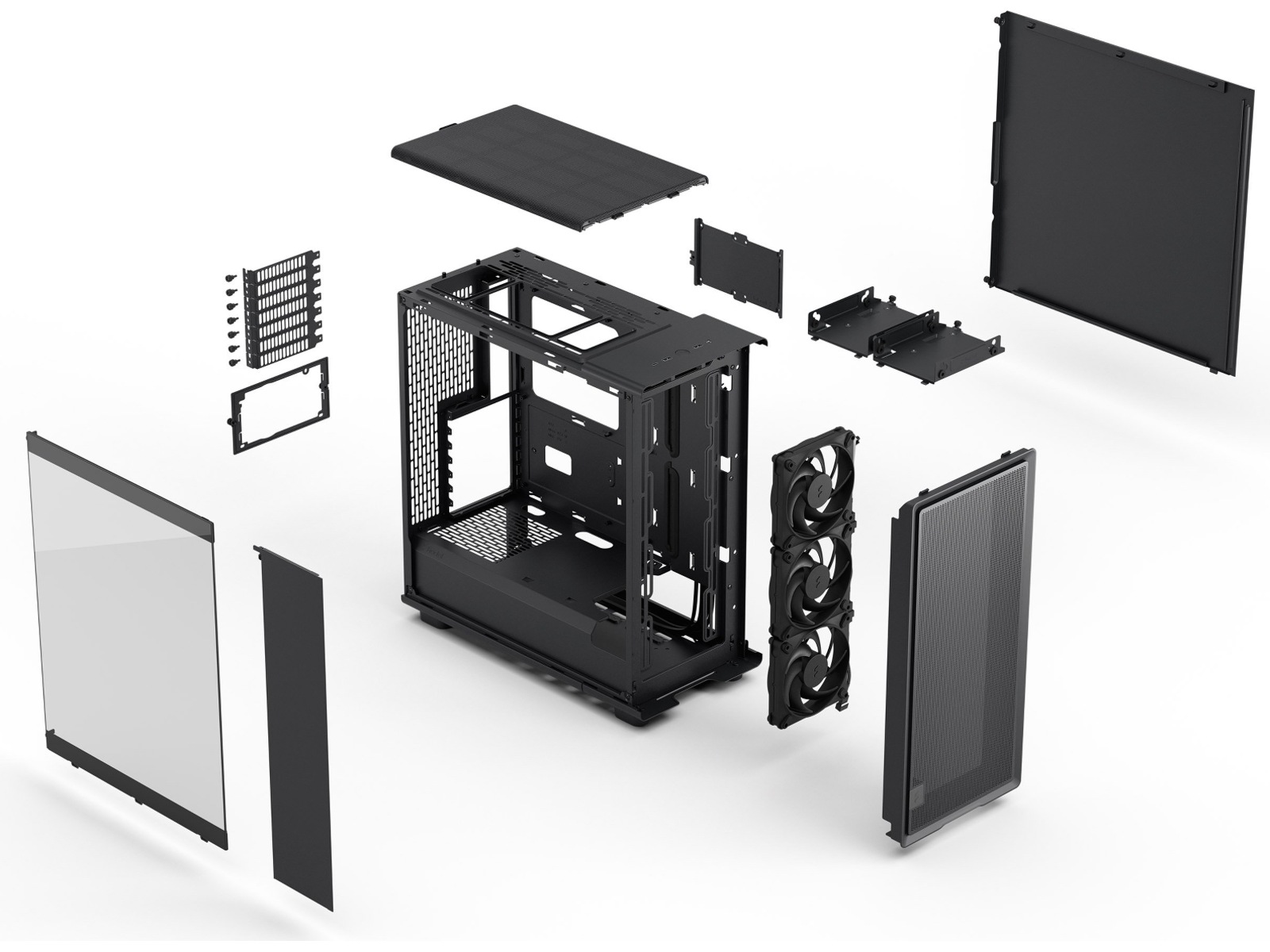 Fractal Design Epoch TG Mid Tower (sort) Midi Tower
