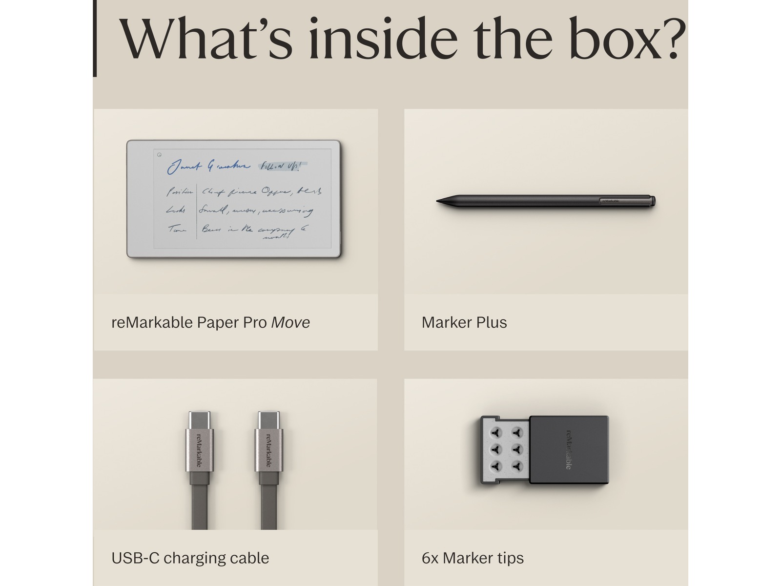 reMarkable Paper Pro Move 7.3" inkl. Marker Plus Digitale paper