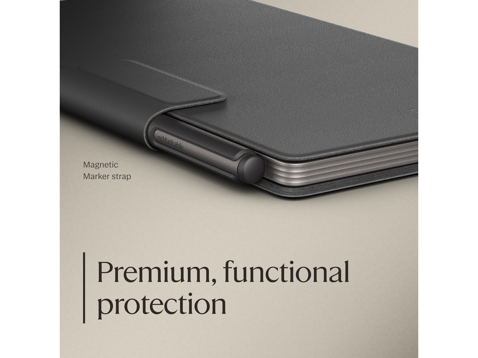 reMarkable Paper Pro Move Book Folio (sort) Tilbehør til digitale paper