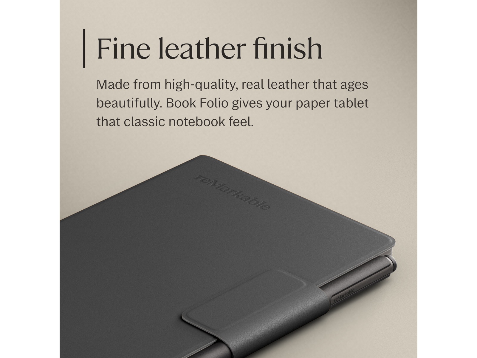 reMarkable Paper Pro Move Book Folio (sort) Tilbehør til digitale paper