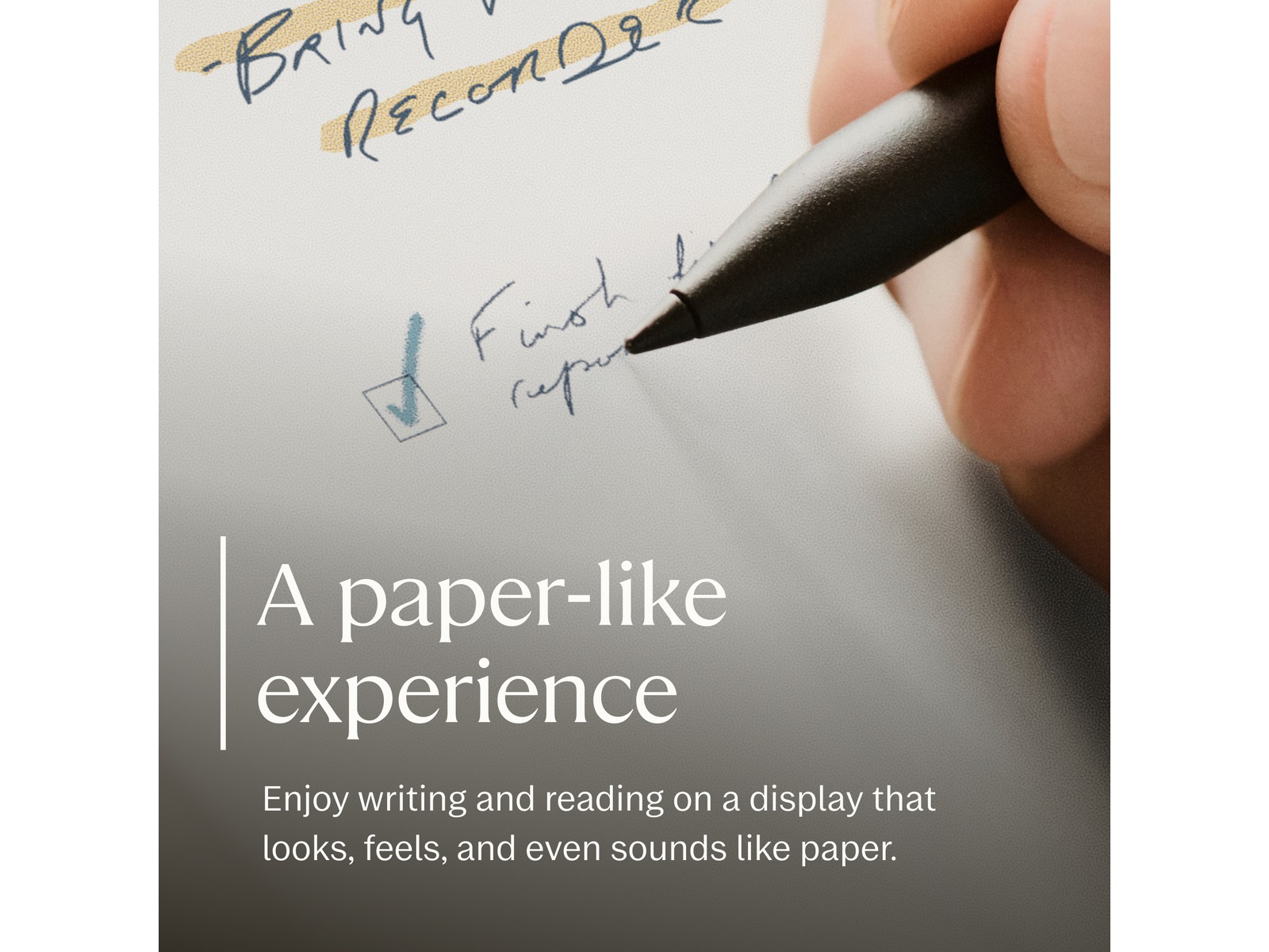 reMarkable Paper Pro Move 7.3" inkl. Marker Plus & Book Folio (sort skinn) Digitale paper & tilbehør