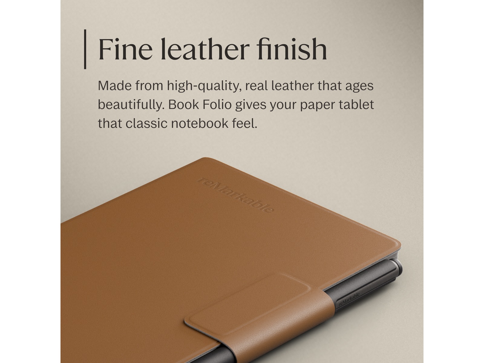 reMarkable Paper Pro Move Book Folio (brun) Tilbehør til digitale paper